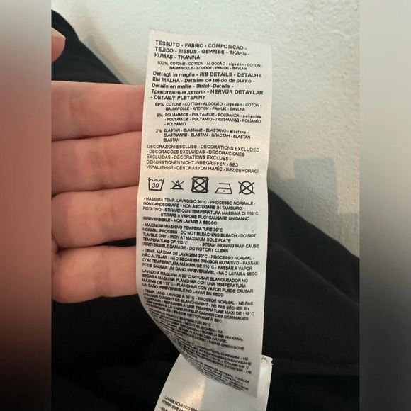 Armani Exchange Block Logo Embossed Sweater Cotton Blend Luxe Size Large - Picture 7 of 9